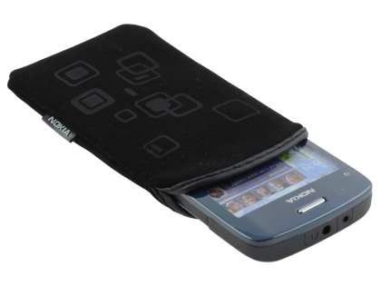 Nokia C3 Stylish Protective Textile Sleeve - Classic Black