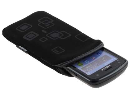 Nokia C6 Stylish Protective Textile Sleeve - Classic Black
