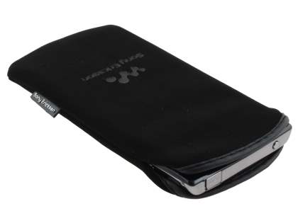 Stylish Protective Textile Sleeve for Sony Ericsson XPERIA Arc/Arc S - Classic Black