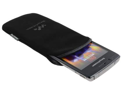 Stylish Protective Textile Sleeve for Sony Ericsson XPERIA Arc/Arc S - Classic Black