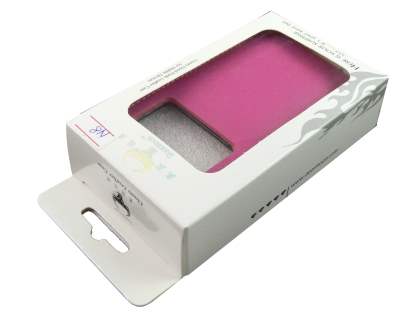 Nokia N8 Genuine Leather Flip Case - Pink