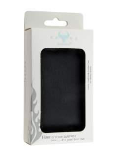 HTC Rhyme Genuine Leather Flip Case - Black