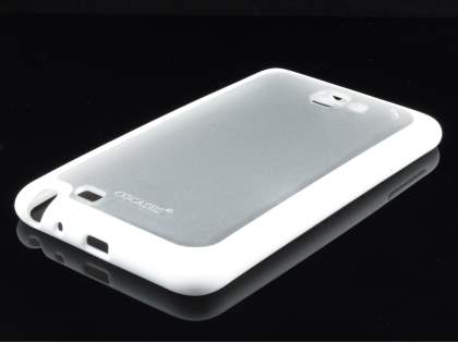 COCASES Dual-Design Case for Samsung I9220 Galaxy Note - White/Frosted Clear