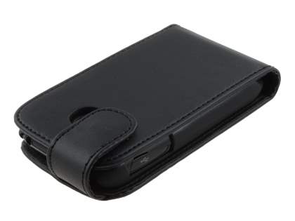 Synthetic Leather Flip Case for LG P690 Optimus Spirit - Black