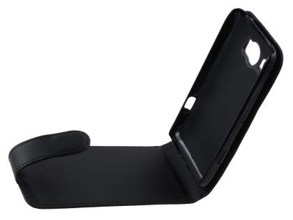 Synthetic Leather Flip Case for HTC Titan II 4G - Black