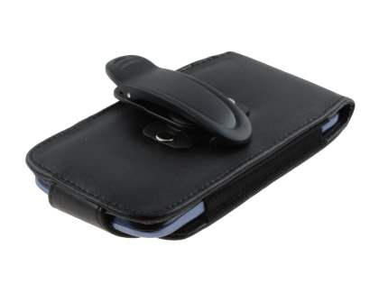 Samsung Galaxy S3/S4 Synthetic Leather Belt Pouch (Naked Phone Only) - Classic Black