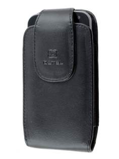 Samsung I9250 Google Galaxy Nexus Synthetic Leather Belt Pouch (Naked Phone Only) - Classic Black