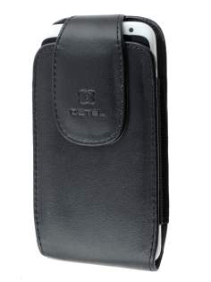 HTC One X / XL / X+ Synthetic Leather Belt Pouch (Naked Phone Only) - Classic Black