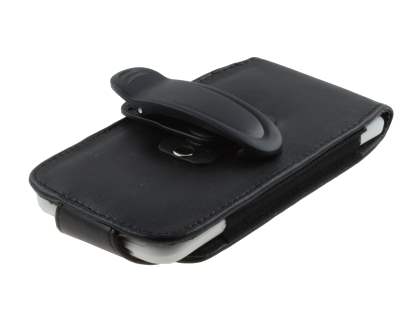 HTC One X / XL / X+ Synthetic Leather Belt Pouch (Naked Phone Only) - Classic Black