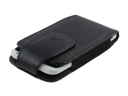 HTC One X / XL / X+ Synthetic Leather Belt Pouch (Naked Phone Only) - Classic Black