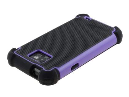 Samsung I9100 Galaxy S2 Impact Case - Purple/Classic Black