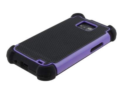 Samsung I9100 Galaxy S2 Impact Case - Purple/Classic Black