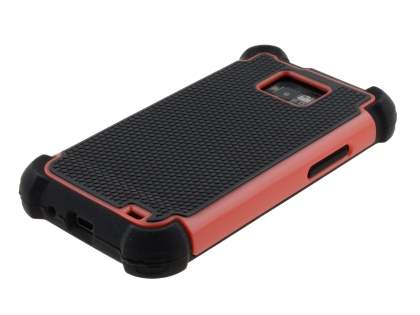 Samsung I9100 Galaxy S2 Impact Case - Red/Classic Black