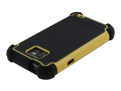 Samsung I9100 Galaxy S2 Impact Case - Yellow/Classic Black