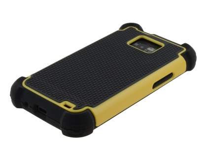 Samsung I9100 Galaxy S2 Impact Case - Yellow/Classic Black