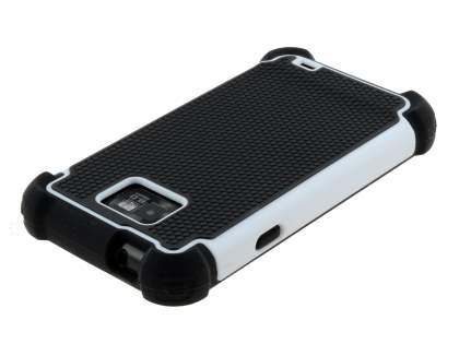 Samsung I9100 Galaxy S2 Impact Case - White/Classic Black