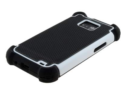 Samsung I9100 Galaxy S2 Impact Case - White/Classic Black