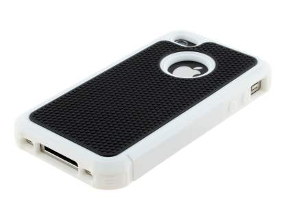 iPhone 4S/4 Impact Case - White/Classic Black