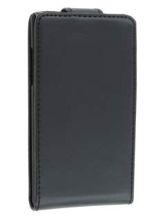 Synthetic Leather Flip Case for LG Optimus L7 P700 - Classic Black
