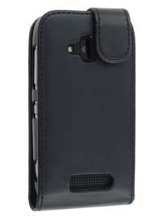Synthetic Leather Flip Case for Nokia Lumia 610 - Black Synthetic Leather Flip Case for Nokia Lumia 610 - Black