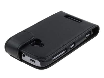 Synthetic Leather Flip Case for Nokia Lumia 610 - Black