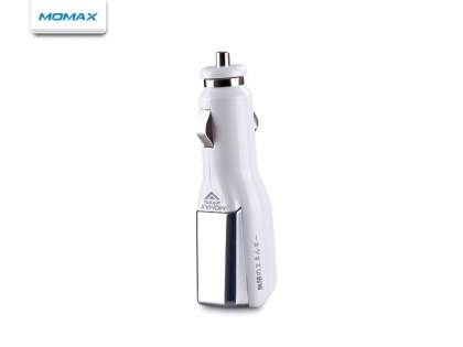 MOMAX Micro USB Super Car Charger & Data Cable - Piano White