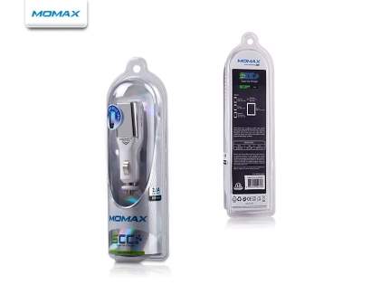 MOMAX Micro USB Super Car Charger & Data Cable - Piano White