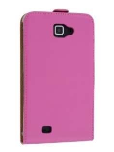 Slim Genuine Leather Flip Case for Samsung I9220 Galaxy Note - Pink Slim Genuine Leather Flip Case for Samsung I9220 Galaxy Note - Pink