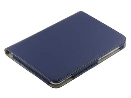 Samsung Galaxy Tab 8.9 4G Synthetic Leather Flip Case with Dual-Angle Tilt Stand - Dark Blue