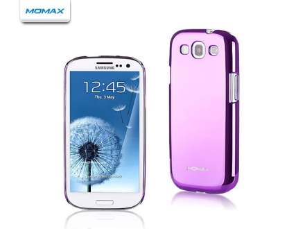 MOMAX Ultra-Thin Metallic Case for Samsung I9300 Galaxy S3 - Metallic Purple Hard Case