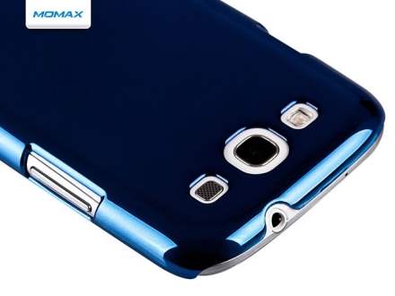 MOMAX Ultra-Thin Metallic Case for Samsung I9300 Galaxy S3 - Metallic Blue