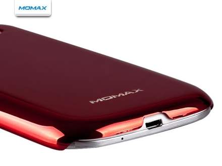 MOMAX Ultra-Thin Metallic Case for Samsung I9300 Galaxy S3 - Metallic Red