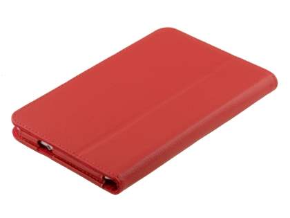 Synthetic Leather Flip Case with Fold-Back Stand for Samsung Galaxy Tab 7.0 Plus - Red