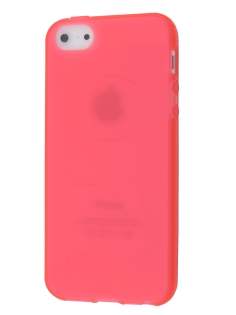 Clear/Frosted TPU Gel Case for iPhone SE(1st Gen)/5s/5 - Coral