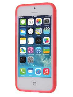 Clear/Frosted TPU Gel Case for iPhone SE(1st Gen)/5s/5 - Coral