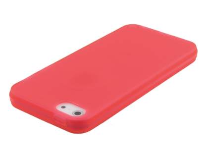 Clear/Frosted TPU Gel Case for iPhone SE(1st Gen)/5s/5 - Coral