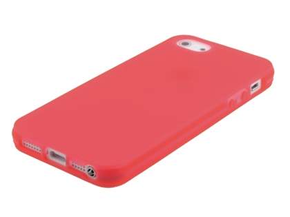 Clear/Frosted TPU Gel Case for iPhone SE(1st Gen)/5s/5 - Coral
