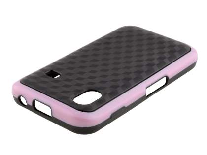 3D Design Protective Case for Samsung S5830 Galaxy Ace - Baby Pink/Black