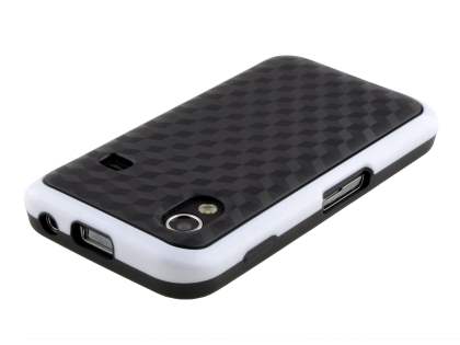 3D Design Protective Case for Samsung S5830 Galaxy Ace - White/Black