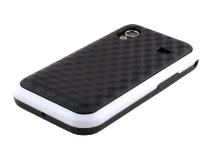 3D Design Protective Case for Samsung S5830 Galaxy Ace - White/Black