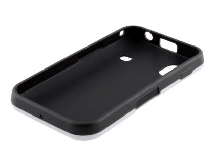 3D Design Protective Case for Samsung S5830 Galaxy Ace - White/Black