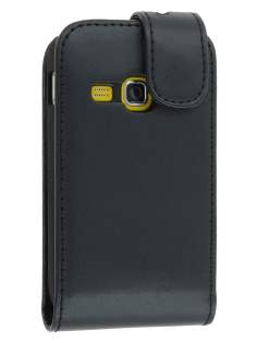 Synthetic Leather Flip Case for Samsung Galaxy mini 2 S6500 - Black Synthetic Leather Flip Case for Samsung Galaxy mini 2 S6500 - Black