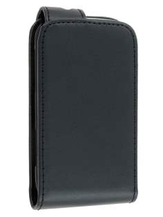 Synthetic Leather Flip Case for Samsung Galaxy mini 2 S6500 - Black