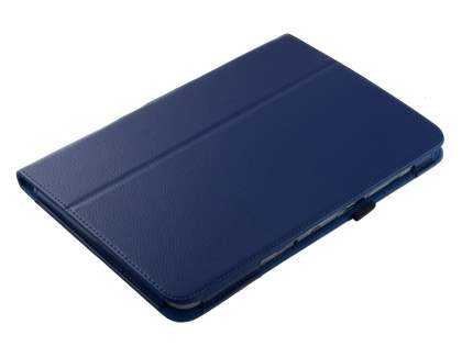 Synthetic Leather Flip Case with Fold-Back Stand for Samsung Galaxy Note 10.1 4G - Blue