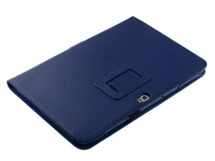 Synthetic Leather Flip Case with Fold-Back Stand for Samsung Galaxy Note 10.1 4G - Blue