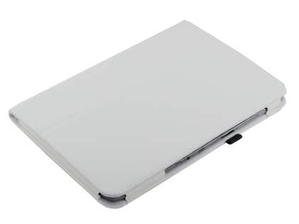 Synthetic Leather Flip Case with Fold-Back Stand for Samsung Galaxy Note 10.1 4G - White