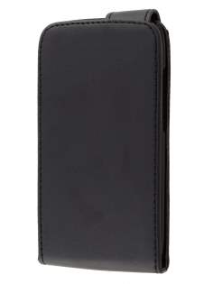 Synthetic Leather Flip Case for HTC One S - Black