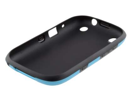 3D Design Protective Case for BlackBerry Curve 9320 - Light Blue/Black