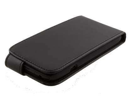 Synthetic Leather Flip Case for HTC One S - Black
