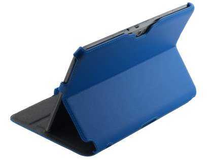 Synthetic Leather Flip Case with Multi-Angle Tilt Stand for Samsung Galaxy Note 10.1 4G - Sky Blue